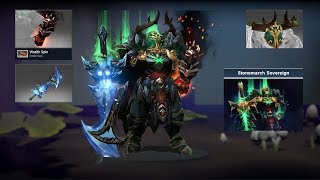 Wraith King mix set with Cache set TI8  Wraith Spin kinetic [upl. by Abbe690]