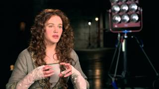 Jessica Brown Findlay and Rose Leslie Downton Abbey Interview [upl. by Nnarefinnej]