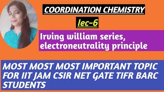 Electroneutrality principle and back bonding Irving william order of stability [upl. by Grosz]