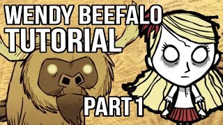 DST Rushing an Ornery Beefalo as Wendy Part 1 [upl. by Pollerd692]