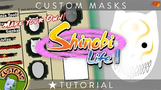 Shinobi Life 2  CUSTOM MASK Tutorial [upl. by Maker368]