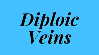 DIPLOIC VEINS scalp anatomy [upl. by Ursala]