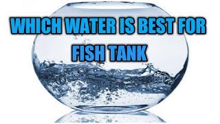 Which water is best for fish tank TAMIL  SK Aqua  SK Aquatic [upl. by Halden]