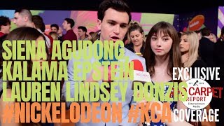 Siena Agudong Kalama Epstein amp Lauren Donzis NoGoodNick at Nickelodeon Kids Choice Awards [upl. by Arutek]