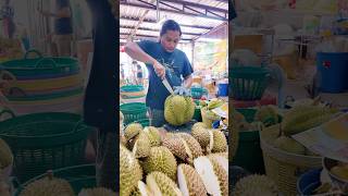 King of Fruit Durian Cutting Skill  Fruits Cutting Skill [upl. by Marita292]