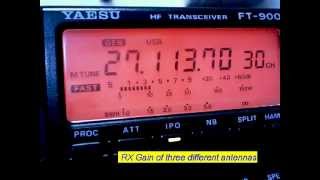 Sirio Gain Master Homebrew Rx Gain test of different antenas [upl. by Meesan]