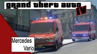 GTA 4 Mercedes Vario firetruck NL [upl. by Ayhdiv]