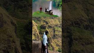 Thalapathy waterfalls from varisu movie✅🍀📍 travel explore waterfall trending viralvideo 😲 [upl. by Tonia]