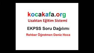 Ekpss Derslere göre soru dağılımı [upl. by Accem]