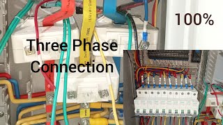 How To Make Electrical DB ConnectionThree Phase DB Connection Ka TarikaElectricalpanel010 [upl. by Ynnoj]