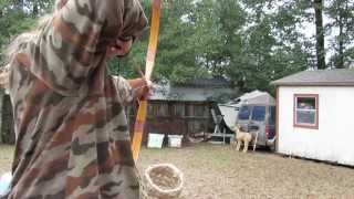 My Primitive 45lb Osage Orange Flatbow [upl. by Milburt627]