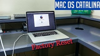 Mac OS Catalina Reset  Restore To Factory Settings Mac 2020 [upl. by Ylrebme159]