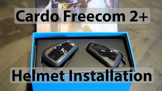 Cardo Freecom 2 Helmet Installation cardo [upl. by Haorbed]