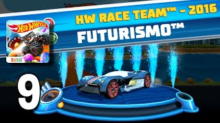 HW Race Team⚓FUTURISMO Hot Wheels Unlimited gameplay walkthrough part 9 [upl. by Aneehsyt]