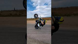 701 husqvarna 🤯 supermotolife motorcycle stunt [upl. by Kcirret]