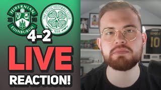 What was that  Hibs 42 Celtic  LIVE Match Reaction [upl. by Nnave]