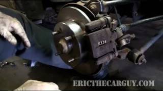 How To Replace Rear Disc Brakes Full  EricTheCarGuy [upl. by Munroe]