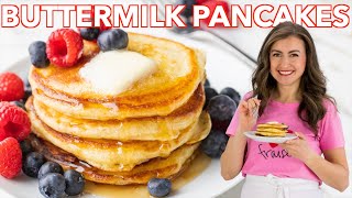 My Goto Super Easy Buttermilk Pancakes Recipe [upl. by Sessilu]