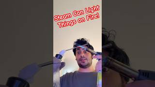 Superheated Steam is Insane science entertainment youtubeshorts cooking cool facts fun [upl. by Romeo]