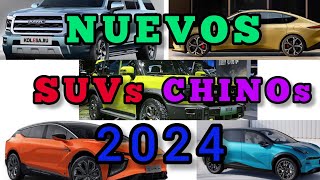 NUEVOS Estrenos de SUVs 👉CHINOs 2024 😯  los mejores suv Chinos 2024 recomendables para compra [upl. by Pearce]