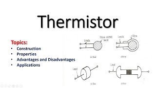 Thermistor Sensor  Thermistor working principle Temperature transducers [upl. by Ferde]