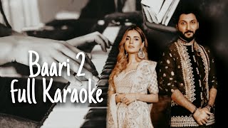 Uchiyaan Dewaraan  Baari 2   Karaoke  Bilal Saeed amp Momina Mustehsan [upl. by Lleral]