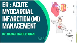 MYOCARDIAL INFARCTION ER MANAGEMENT  SHORT CASE casestudy education emergency [upl. by Gelman]