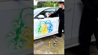 The car was painted and cleaned 🎨 shortsvideo [upl. by Saihtam613]