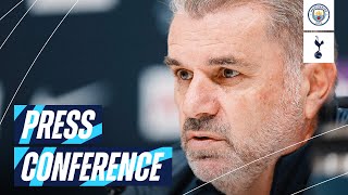 ANGE POSTECOGLOU PRESS CONFERENCE  MAN CITY V TOTTENHAM HOTSPUR [upl. by Anin]