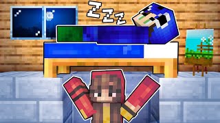 I Secretly SPENT 24 HOURS in Ayushs HOUSE  Minecraft ft AyushMore [upl. by Bamby414]