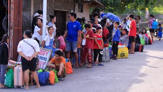 Thousands evacuate as Typhoon Manyi approaches Philippines [upl. by Omlesna919]