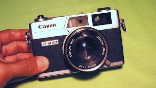 キャノン ニューキャノネットQL17GⅢの使い方 CANON New Canonet QL17 How to use 1970s Rangefinder camera [upl. by Aihsele]