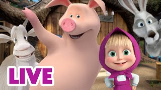 🔴 ПРЯМОЙ ЭФИР LIVE Маша и Медведь 👱‍♀️🐻 Машины помощники 🥰🐷🐰 [upl. by Notaek]