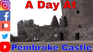 A Tour Of The Beautiful Pembroke Castle Wales Amazing Bird Show amp Walk Around pembroke castle [upl. by Notterb47]