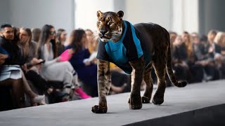 Wild Cats Take Over Fashion Week Runway 52HD [upl. by Ty]