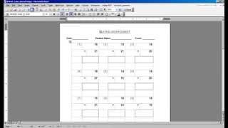 MATH WORKSHEET GENERATOR [upl. by Harle]