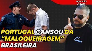 POLICIA PORTUGUESA COLOCANDO ORDEM EM ALGUNS quot BRASILEIROS quot EM PORTUGAL [upl. by Anyer695]