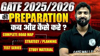 How To Start GATE 2025 2026 Preparation  Complete Road Map  Test series  Study Material [upl. by Nereids191]