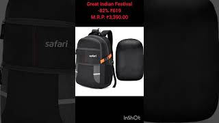 Safari Omega spacious laptop backpack Raincover link in description trending bag travel new ad [upl. by Marianna432]