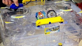 GIANT BATTLE TOWER STADIUM Unboxing amp Review  Beyblade Burst Evolution [upl. by Etnasa]