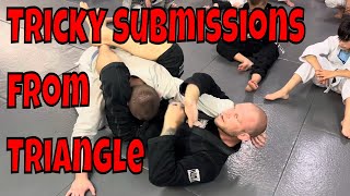 Tricky submissions from the triangle position [upl. by Gnivri]