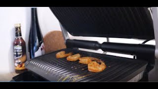 Easy Shrimps on Tefal Optigrill  Рецепт креветок на гриле Tefal Optigrill [upl. by Naryt]