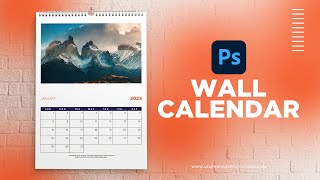 How to Design a Wall Photo Calendar in Photoshop — How to Use Adobe Photoshop Part 41 [upl. by Ahseihs]