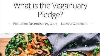 What is the Veganuary Pledge [upl. by Ym]