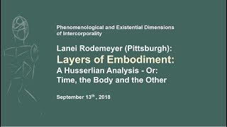 Lanei Rodemeyer Layers of Embodiment A Husserlian Analysis Or Time the Body and the Other [upl. by Oyek]