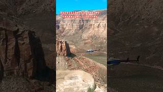 Helicopter 🚁 in Havasupai AZ havasupai arizona hiking usa rentingstuffs nature [upl. by Derf]