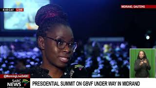 GBVF Summit  Presidential Summit on GBVF under way in Midrand [upl. by Eessac]