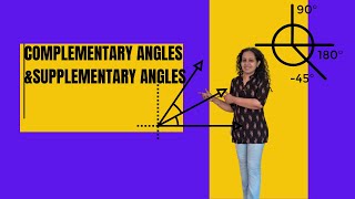 Complementary angles ampSupplementary angles [upl. by Ieso]