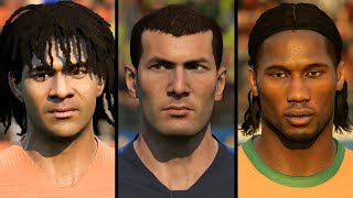 FIFA 20 ALL 89 ICON FACES Zidane Kaka Drogba Ronaldo etc [upl. by Lindner]