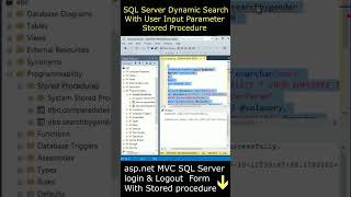 Stored procedures with input parameters Search table sqlserver [upl. by Siraj682]